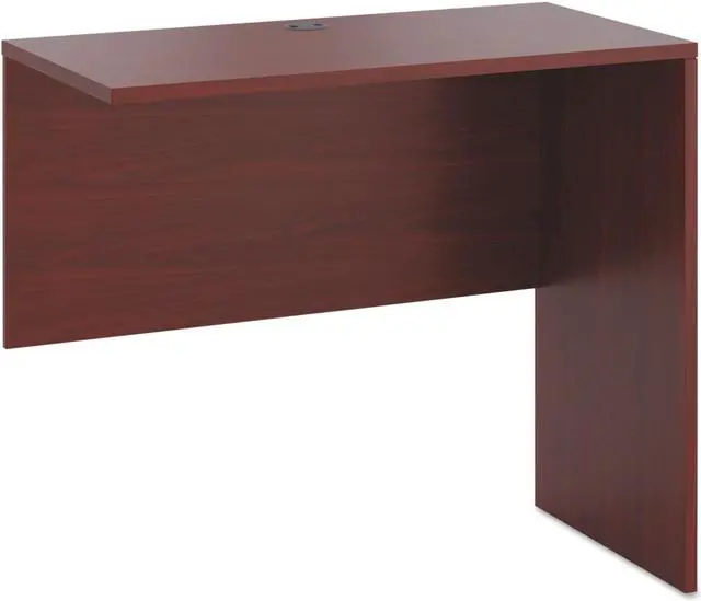 Alt view image 3 of 3 - HON 10500 Srs Mahogany Laminate Office Desking - 48" x 24" x 42" - Square Edge - Finish: Mahogany, Thermofused Laminate