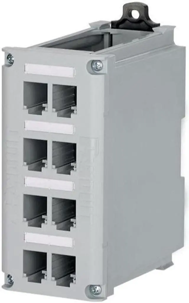 Main image of IndustrialNet DIN Rail Mount Patch Panel CDPP8RG