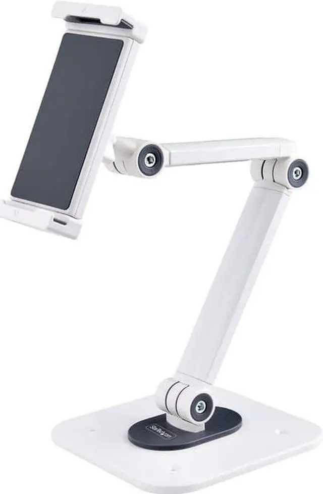 Main image of StarTech Adjustable Universal Tablet Desk Stand White ADJTABLETSTANDW