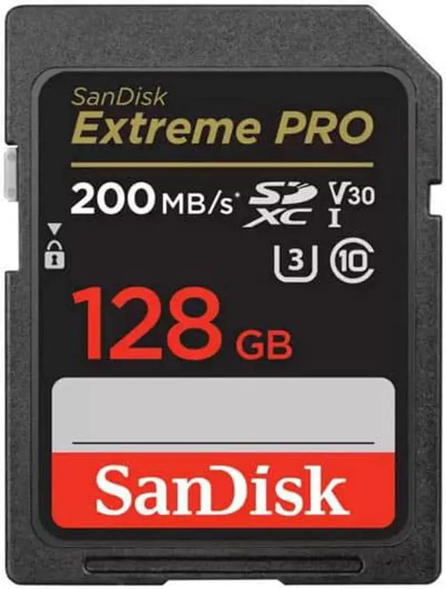 Alt view image 4 of 11 - SanDisk Extreme PRO 128 GB Class 3/UHS-I U3 V30 SDXC SDSDXXD128GANCIN