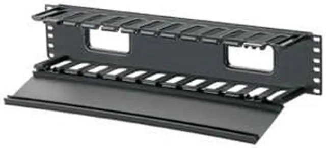 Alt view image 4 of 11 - Panduit WMPF1E PANDUIT PatchLink Horizontal Cable Manager - Cable Manager - Black - 2U Rack Height - 19" Panel Width