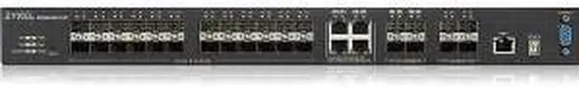 Alt view image 9 of 11 - ZyXEL XGS4600-32F 24-Port Gigabit SFP L3 Managed Aggregation Switch with 4 SFP+ 10G Uplinks and 4 10G Combo (SFP+/RJ-45) Ports