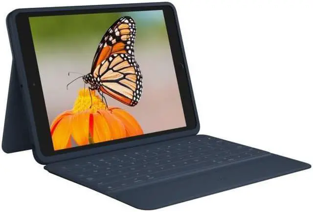 Main image of Logitech Rugged Combo 3 Rugged Keyboard/Cover Case Folio for 10.2" iPad Blue