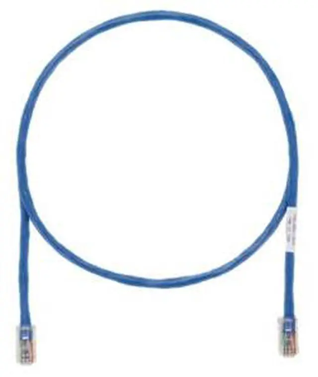 Alt view image 10 of 11 - Panduit UTPSP10BUY 10 ft. Cat 6 Blue Network Ethernet Cable