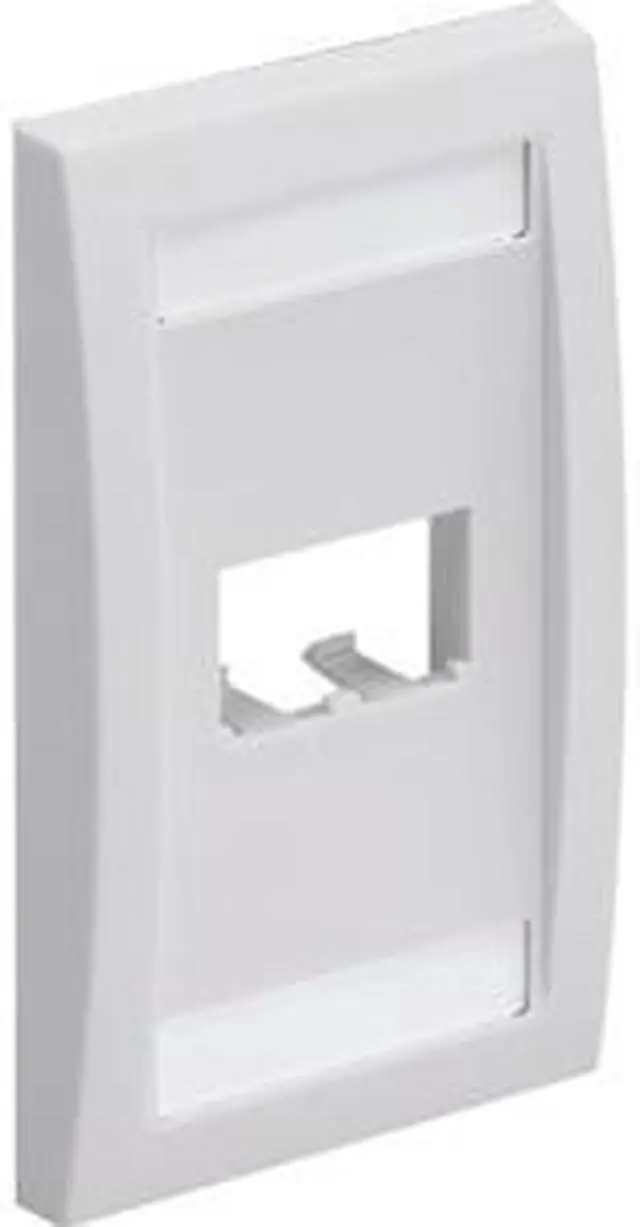 Alt view image 2 of 4 - Faceplate, Single Gang, 2 Ports, Off White