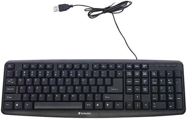 Alt view image 8 of 20 - Verbatim 99201 Black USB 2.0 (also compatible with USB 1.1 ports) Wired Keyboard