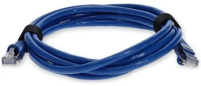 Main image of AddOn 7ft RJ-45 (Male) to RJ-45 (Male) Straight Blue Cat7 S/FTP PVC Copper Patch Cable - 7 ft Category 7 Network Cable for Network Device, Peripheral Device - First End: 1 x RJ-45 Male Network - Secon