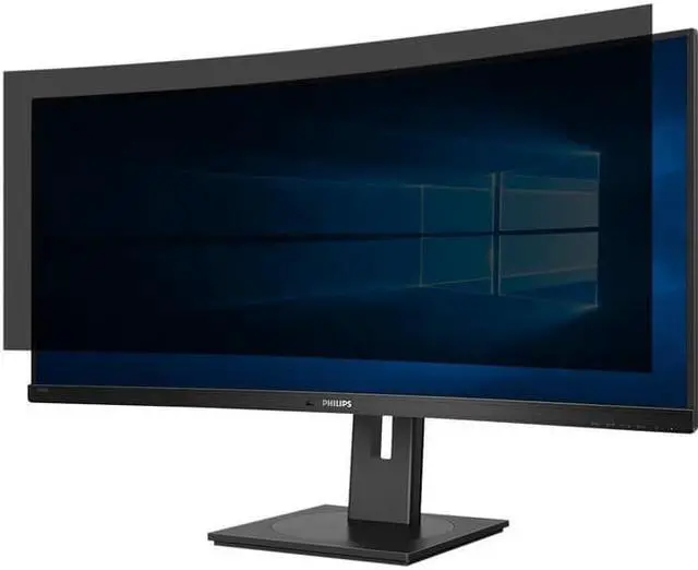 Alt view image 2 of 2 - Targus 4Vu Privacy Screen 2-Way 34" Philips Curve Glossy, Matte - For 34" Widescreen LCD Monitor - 21:9 - Polyethylene Terephthalate (PET) - Anti-glare