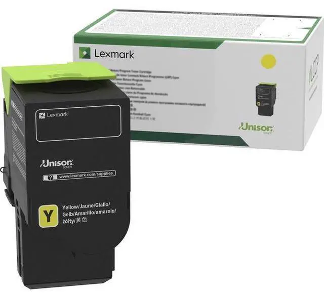 Alt view image 5 of 12 - Lexmark 78C10Y0 Return Program Toner Cartridge - Yellow