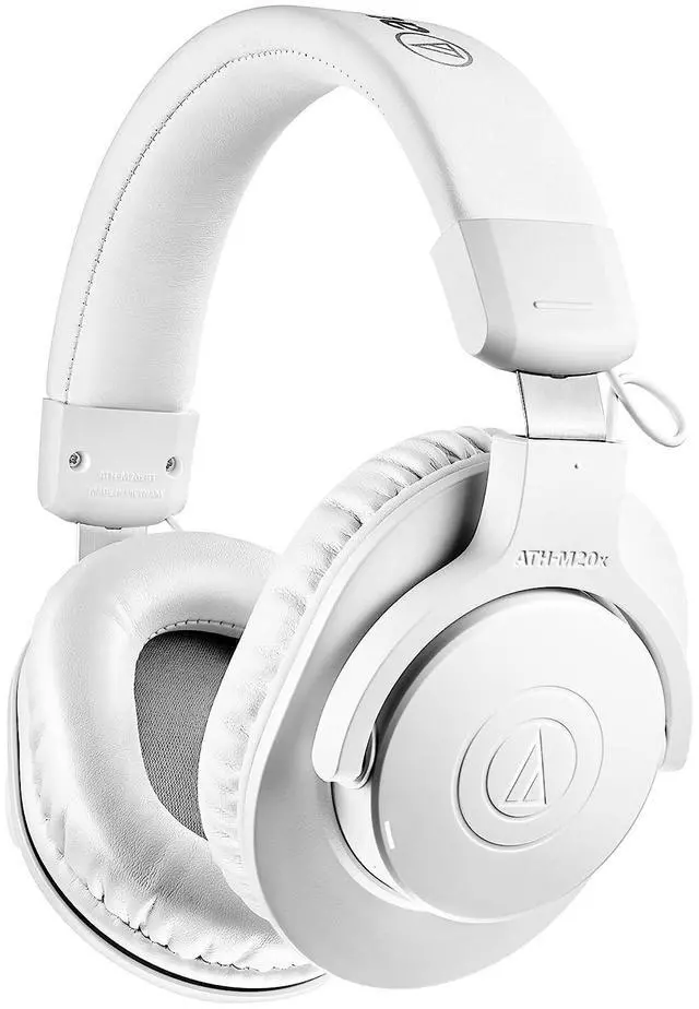 Alt view image 12 of 12 - Audio Technica ATHM20XBTWH Wireless Over-Ear Headphones - White