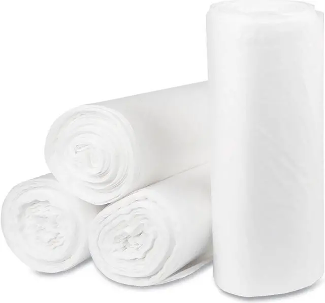 Main image of Eco Strong Plus Can Liners 40 gal 1.35 mil 40" x 46" Natural Perforated Roll 100/Carton PCRL4046SHN