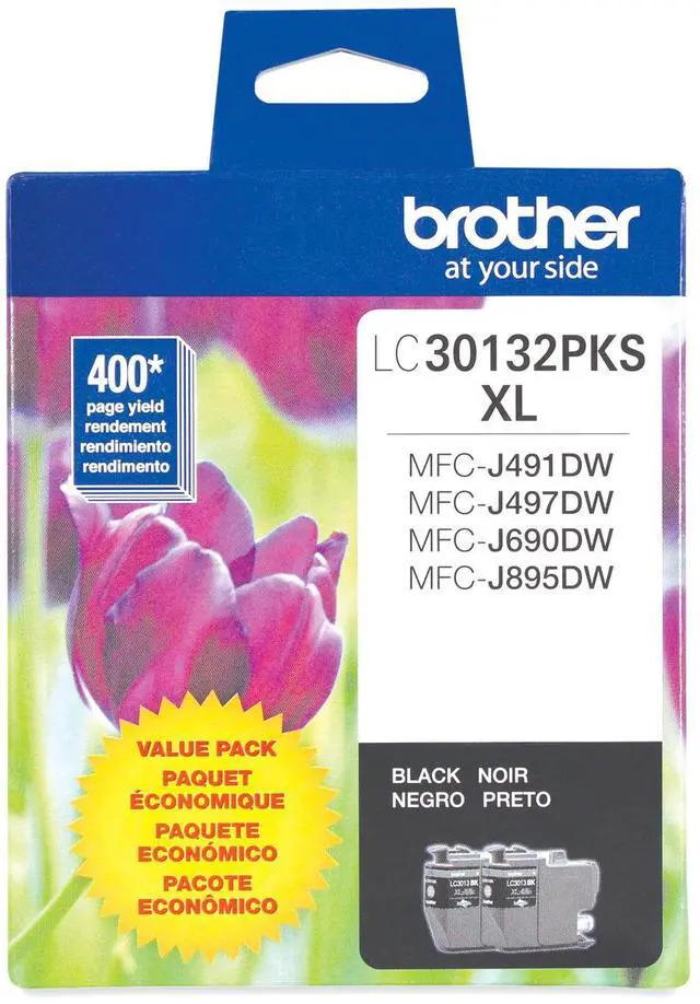 Alt view image 3 of 20 - Brother LC30132PKS High YIeld Ink Cartridge - Dual Pack - Black