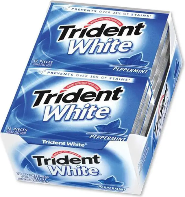 Alt view image 6 of 6 - SUGAR-FREE GUM, PEPPERMINT, 12 STICKS/PACK, 9 PACKS/BOX