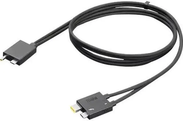 Alt view image 7 of 8 - Lenovo Thunderbolt 4 WorkStation Dock Split Cable 0.7m - 2.30 ft Thunderbolt 4 Data Transfer/Power Cable for Workstation, Dock - Second End: 1 x Thunderbolt 4 Type C - Male - 40 Gbit/s - Splitter Cabl