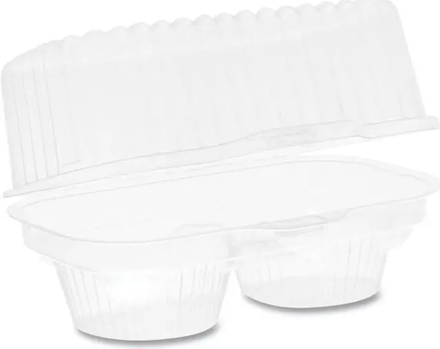 Alt view image 3 of 3 - Pactiv Corporation Pactiv Evergreen ClearView Bakery Cupcake Container