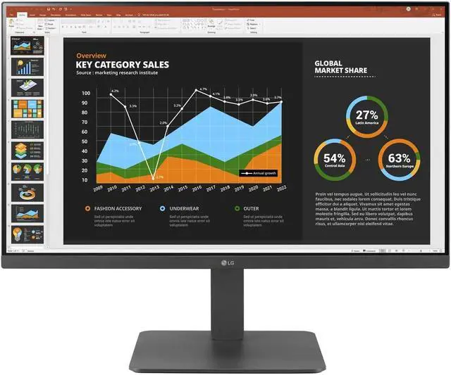 Alt view image 2 of 11 - LG 27BR650B-C 27" Full HD LCD Monitor - 16:9 - 27" Class - In-plane Switching (IPS) Technology - 1920 x 1080 - HDMI - DisplayPort