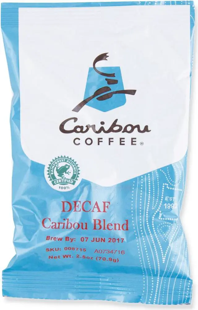 Main image of Decaf Caribou Blend Coffee Fractional Packs 2.5 oz 18/Carton 008715