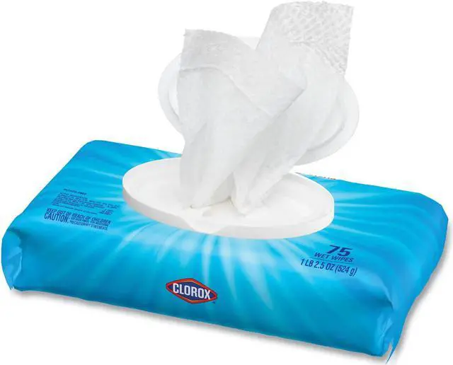 Alt view image 9 of 9 - Disinfecting Wipe Crisp Lemon 75 Wipes 3.3 oz. White