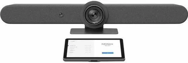 Alt view image 3 of 5 - Logitech Rally Bar + Tap IP Graphite Appliance Bundle for Medium Video Meeting Rooms with Zoom, RingCentral & Microsoft Teams on Android 991-000419