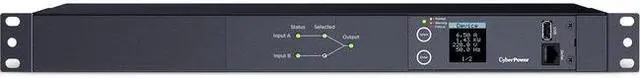 Main image of CyberPower PDU24004 Metered 1U Depends on Input 12A (UL)
10A (CE) 10 ft Power Distribution Unit