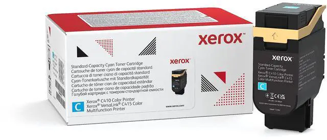Main image of C410/C415 Cyan Toner | Genuine cyan toner, standard 2000 page yield, vivid blue, C410 and C415 compatibility