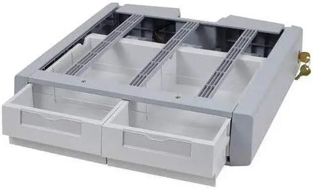 Alt view image 5 of 5 - Ergotron 97-983 Sv43/44 Supplemental Double Drawer.Attaches Under A Carts Primary Drawe