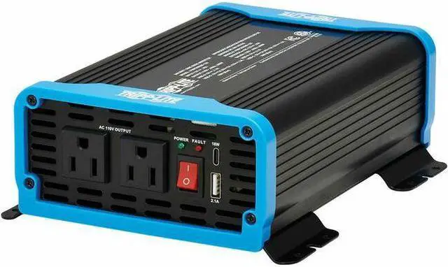 Main image of Tripp Lite 300W Compact Power Inverter - 2x 5-15R, USB Charging, Pure Sine Wave