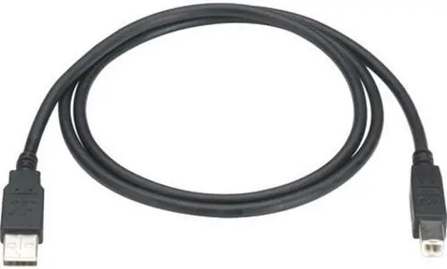 Alt view image 6 of 6 - Black Box USB05-0010 USB 2.0 Cable - Type A Male to Type B Male, Black, 10 ft.