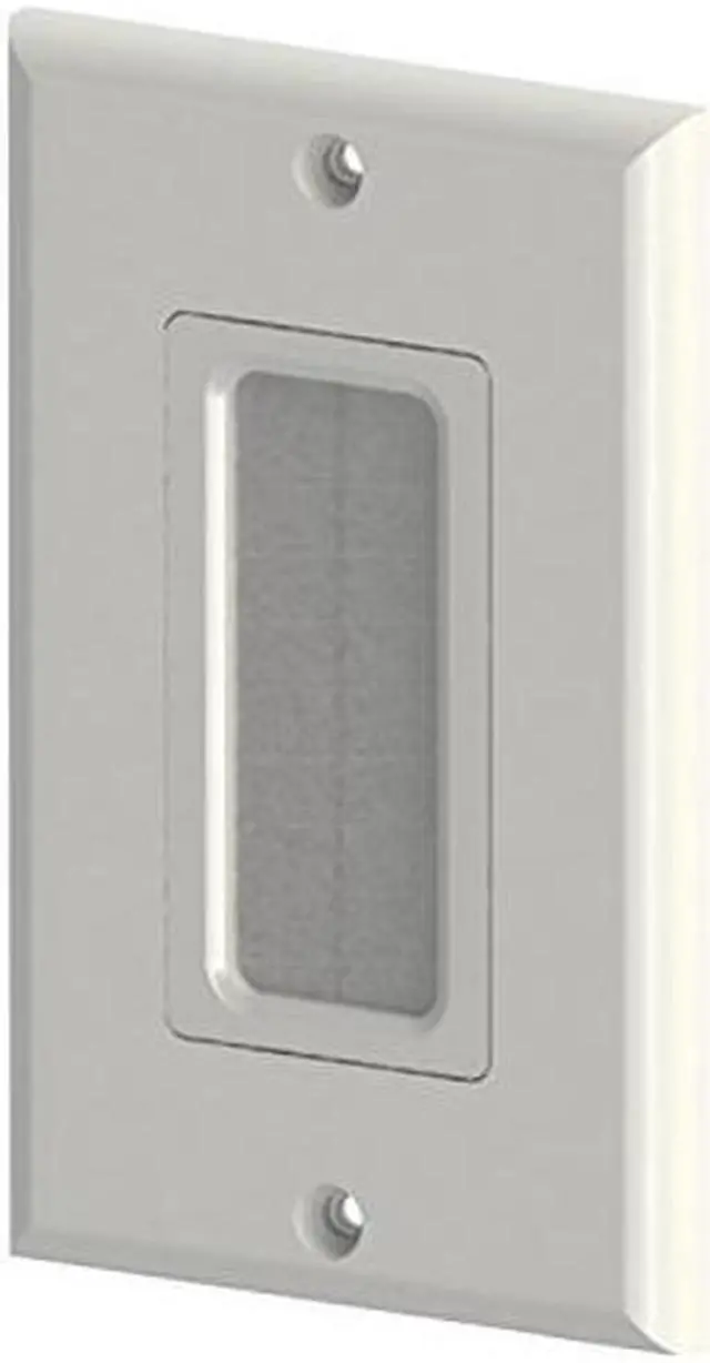 Alt view image 7 of 7 - DataComm Electronics 45-0018-WH Brush Plate Decor Insert