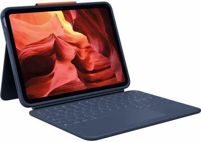 Alt view image 2 of 13 - Logitech Rugged Combo 4 Touch Rugged Keyboard/Cover Case (Folio) Apple iPad (10th Generation) iPad - 920-011130