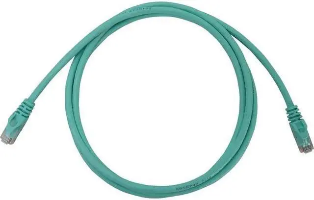 Alt view image 2 of 6 - Tripp Lite Cat6a 10G Snagless Molded UTP Ethernet Cable (RJ45 M/M), PoE, Aqua, 6 ft. (1.8 m) - 6 ft Category 6a Network Cable for Network Device, Switch, Patch Panel, Server, Router, Hub, Printer, Com
