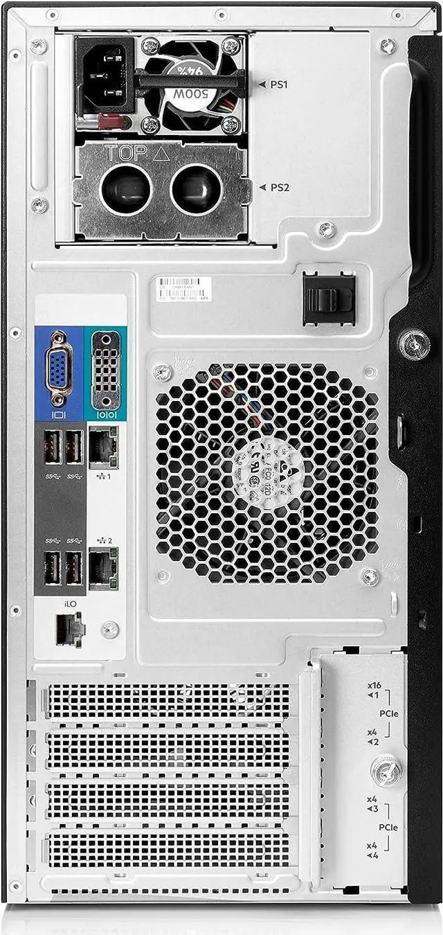 Alt view image 10 of 13 - HPE ProLiant ML30 Gen10 Plus tower server with one Intel® Xeon® E-2314 processor, 16 GB memory, 4 large form factor hot-plug chassis, and one 350W non-hot-plug power supply