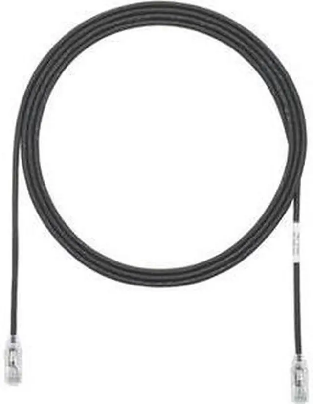 Alt view image 3 of 4 - Panduit UTP28SP8INBL 8 in. Cat 6 Black Network Ethernet Cable