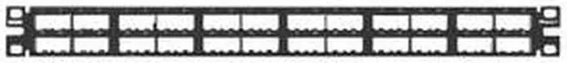 Main image of Panduit CPP48HDEWBL 48-Port 1U Modular Patch Panel