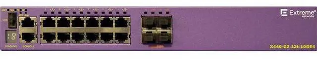 Alt view image 3 of 7 - Extreme Networks X440-G2-12t-10GE4 Ethernet Switch