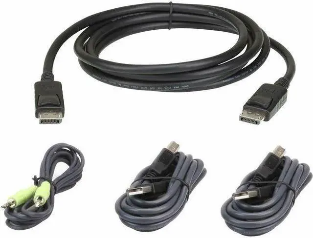 Alt view image 5 of 7 - Aten 2L7D02UDPX4 6ft. USB DisplayPort Secure KVM Cable Kit