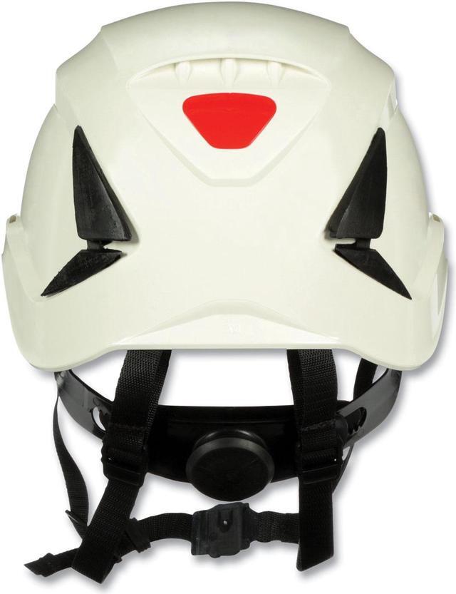 SecureFit X5000 Series Safety Helmet, 6-Point Pressure Diffusion Ratchet Suspension, White