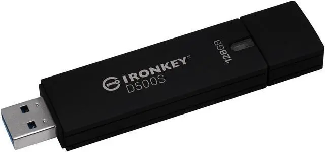 Main image of Kingston IronKey D500S 128GB USB 3.2 Gen 1 Type A Flash Drive IKD500S128GB