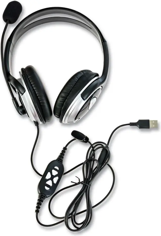 Alt view image 13 of 18 - Spracht Noise-Canceling Stereo On-the-Ear Computer Headset Black (ZUMWDUSB2)