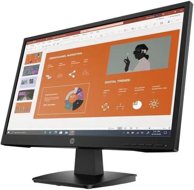 Alt view image 8 of 8 - HP P22VA G4 22" FHD 1920x1080 60Hz 7ms LCD VA Monitor 453D2AA