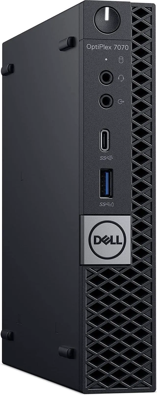 Alt view image 4 of 4 - Dell Optiplex 7070 MicroTower 16GB 256GB SSD Core i7-9700T 2.0GHz WIN11P, Black