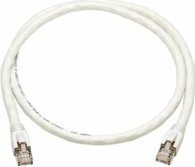Main image of Tripp Lite Cat8 40G Snagless SSTP Ethernet Cable RJ45 M/M PoE White 2 ft. 0.6 m N272F02WH