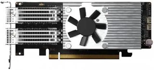 Main image of QNAP 2PORT QSFP28 100GBE NETWORK EXPANSION CARD LP PCIE GEN4X16