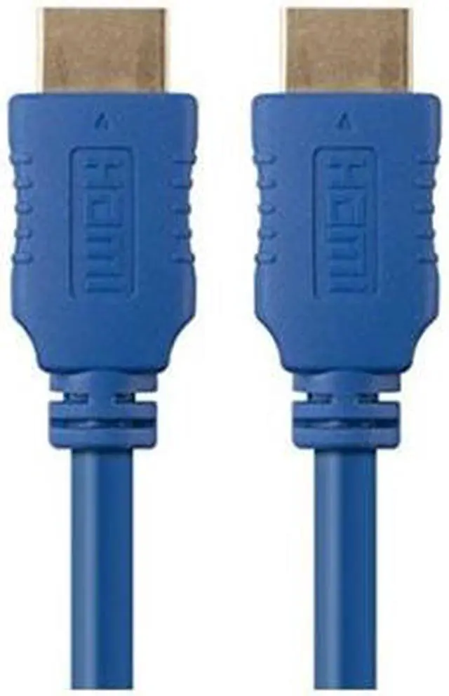 Alt view image 13 of 13 - Monoprice HDMI Cable - 6 Feet - Blue | High Speed, 4K@24Hz, HDR, 18Gbps, YUV 4:4:4, 28AWG, Compatible with UHD TV and More - Select Series