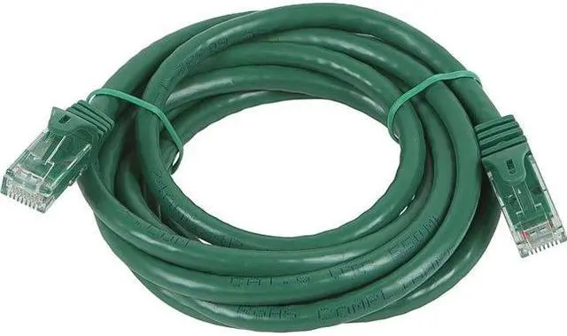 Alt view image 10 of 10 - Monoprice Flexboot Cat5e Ethernet Patch Cable - Network Internet Cord - RJ45, Stranded, 350Mhz, UTP, Pure Bare Copper Wire, 24AWG, 7ft, Green