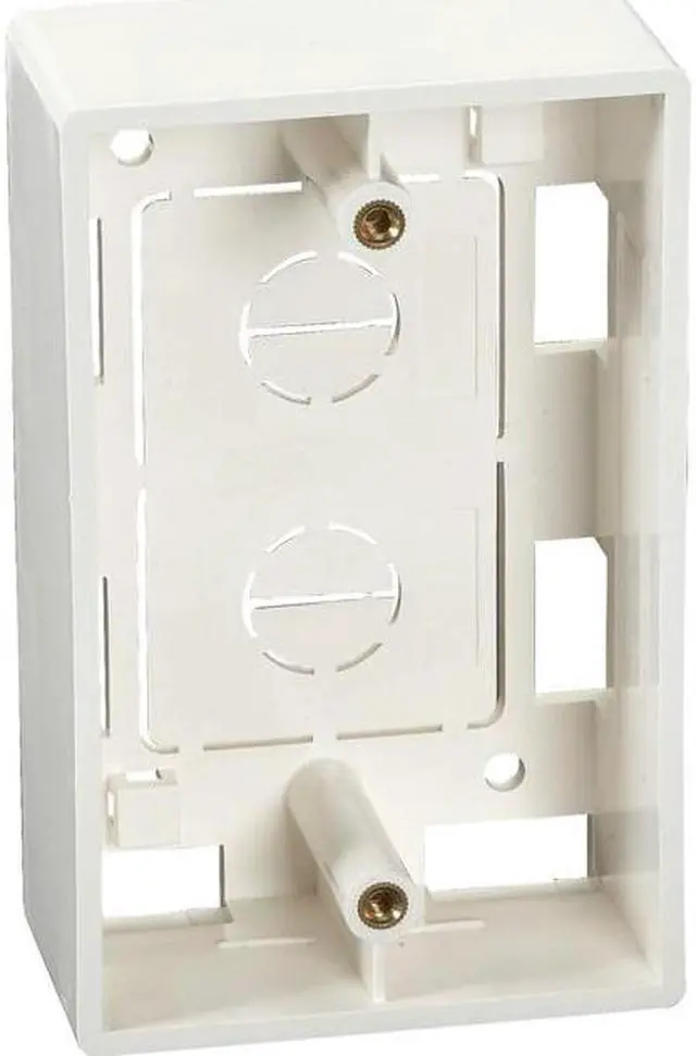 Alt view image 4 of 4 - SURFACE MOUNT BOX - SINGLE GANG, OFFICE WHITE, GSA, TAA