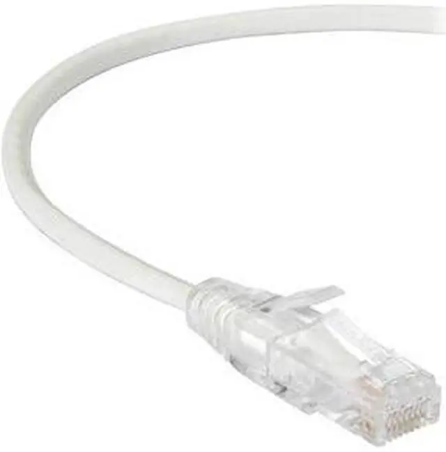 Alt view image 5 of 5 - Black Box C6APC28-WH-01 CAT6A 28-AWG 500-MHz Stranded Ethernet Patch Cable - Unshielded, PVC, Snagless Boot, White, 1 ft.