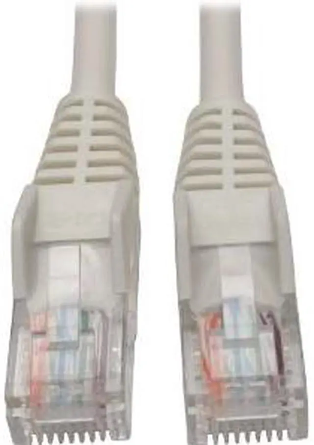 Alt view image 6 of 6 - Tripp Lite N001-006-WH Cat5E 350 Mhz Snagless Molded Utp Patch Cable (Rj45 M/M) , White, 6 Ft. - Patch Cable - Rj-45 (M) To Rj-45 (M) - 6 Ft - Utp - Cat 5E - Ieee 802.3Ab/Ieee 802.5 - Molded, Snagles