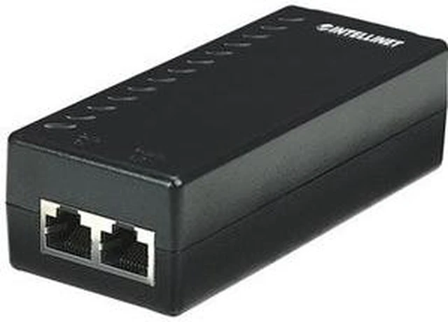 Alt view image 2 of 10 - Intellinet Power over Ethernet (PoE) Injector, 1 Port, 48 V DC, IEEE 802.3af Compliant