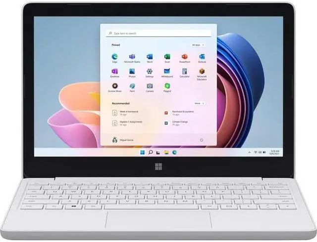 Alt view image 4 of 6 - Microsoft Surface Laptop SE 11.6" Netbook - HD - 1366 x 768 - Intel Celeron N4120 Quad-core (4 Core) 1.10 GHz - 8 GB RAM - 128 GB Flash Memory - Silver